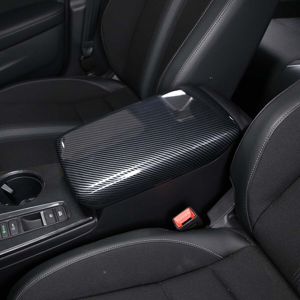 Brand New 2022-2025 Honda Civic ABS Carbon Fiber Look Center Console Armrest Box Cover