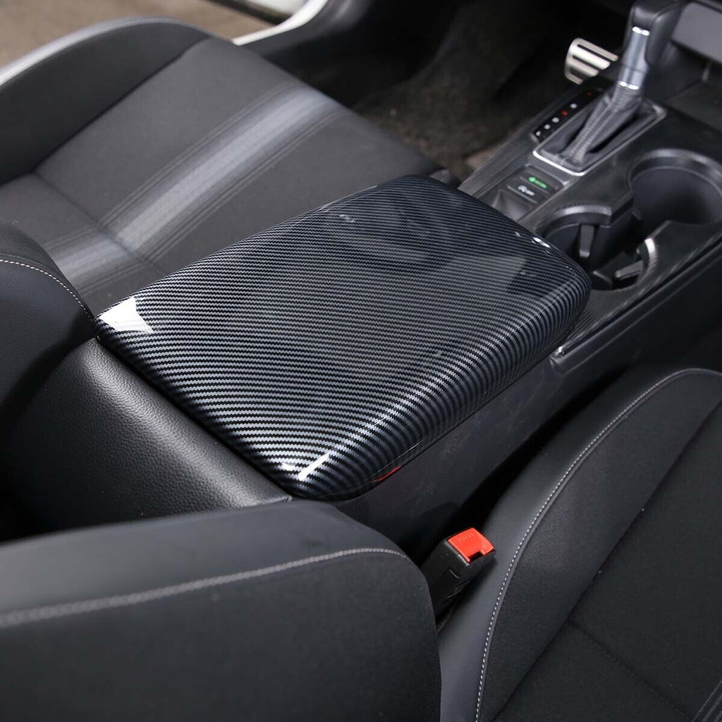 Brand New 2022-2025 Honda Civic ABS Carbon Fiber Look Center Console Armrest Box Cover