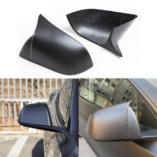 Load image into Gallery viewer, Brand New Matte Real Carbon Fiber M Style Car Side Mirror Add On Cover Caps For 2020-2023 Tesla Model Y