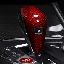 Load image into Gallery viewer, Brand New Real Carbon Fiber Red Gear Shift Knob Cover Trim For BMW G20 M340i 330i 2019-2023