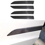 Brand New 4PCS 2016-2024 Tesla Model X Real Carbon Fiber Door Handle Knob Cover Trim