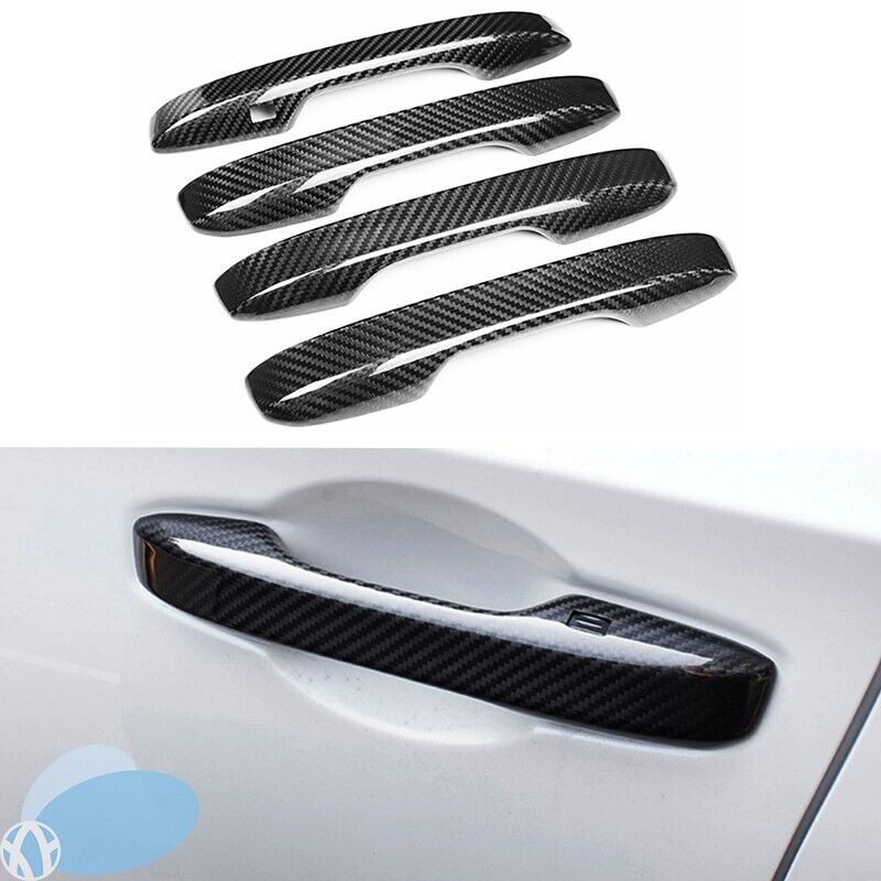 Brand New 4PCS Honda Civic 2022-2024 Real Carbon Fiber Door Handle Knob Cover Trim