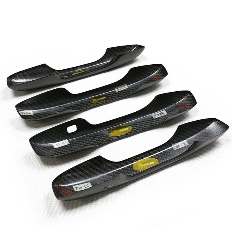 Brand New 4PCS Honda Civic 2022-2024 Real Carbon Fiber Door Handle Knob Cover Trim