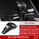 Brand New Real Carbon Fiber Black Gear Shift Knob Cover Trim For BMW G20 M340i 330i 2019-2023