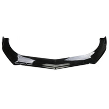 Load image into Gallery viewer, BRAND NEW UNIVERSAL 4PCS Glossy Black Front Bumper Protector Body Splitter Spoiler Lip