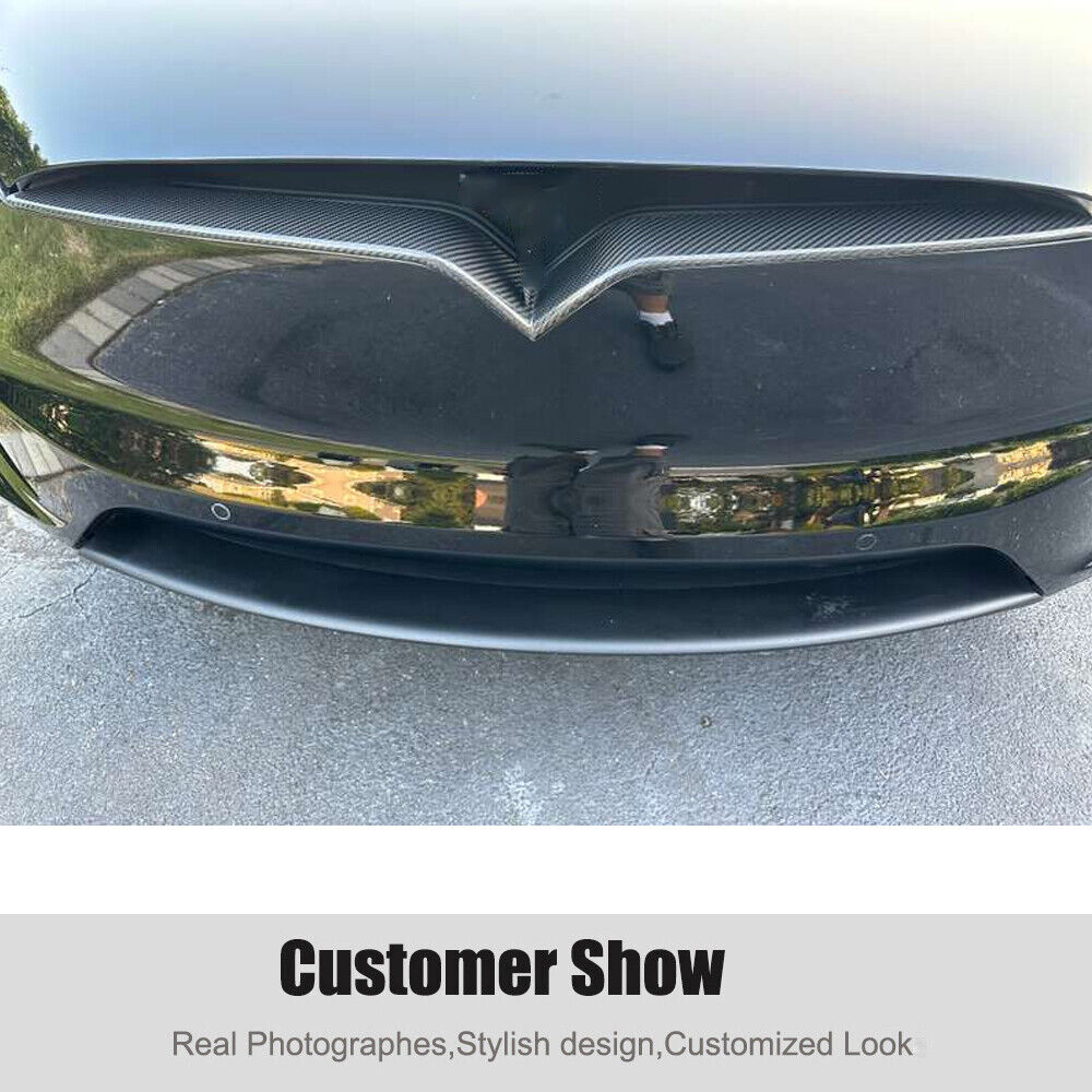 Brand New Tesla Model X 2016-2023 Real Carbon Fiber Front Center Grille Cover Trim