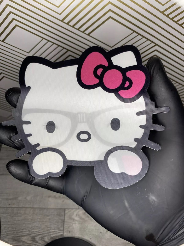 Brand New Sanrio Hello Kitty 3D Lenticular Motion Car Sticker Decal Peeker