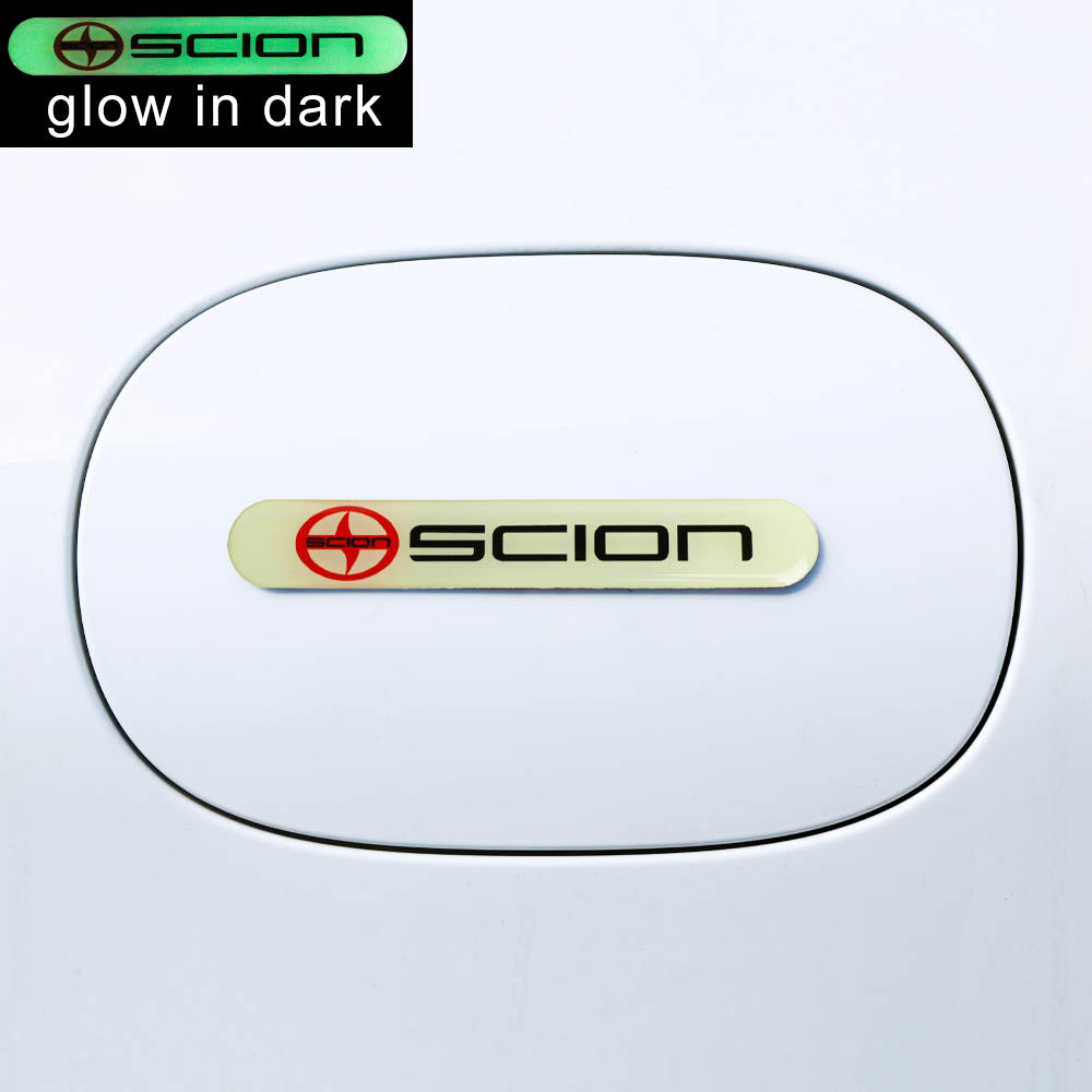 Brand New 4PCS SCION Glows in Dark Green Car Trunk Side Fenders Door Badge Scratch Guard Sticker