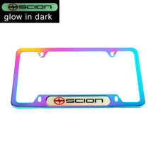 Load image into Gallery viewer, Brand New Universal 1PCS SCION Neo Chrome Metal License Plate Frame