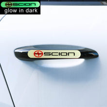 Load image into Gallery viewer, Brand New 4PCS SCION Glows in Dark Green Car Trunk Side Fenders Door Badge Scratch Guard Sticker