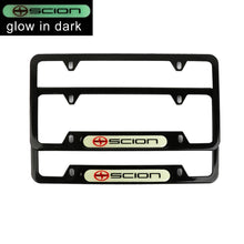 Load image into Gallery viewer, Brand New Universal 2PCS SCION Black Metal License Plate Frame