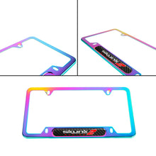 Load image into Gallery viewer, Brand New Universal 1PCS SKUNK2 Neo Chrome Metal License Plate Frame