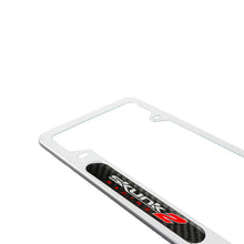 Load image into Gallery viewer, Brand New Universal 2PCS SKUNK2 Silver Metal License Plate Frame