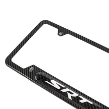 Load image into Gallery viewer, Brand New Universal 2PCS SRT Carbon Fiber Look Metal License Plate Frame