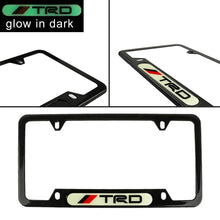 Load image into Gallery viewer, Brand New Universal 1PCS TRD Black Metal License Plate Frame