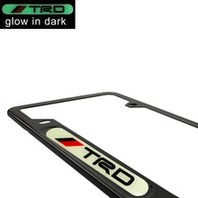 Load image into Gallery viewer, Brand New Universal 1PCS TRD Black Metal License Plate Frame