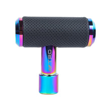 Load image into Gallery viewer, Brand New Universal TRD Neo Chrome Aircraft Joystick Aluminum Leather Car Gear Shift Knob Shifter Lever Head M8 M10 M12