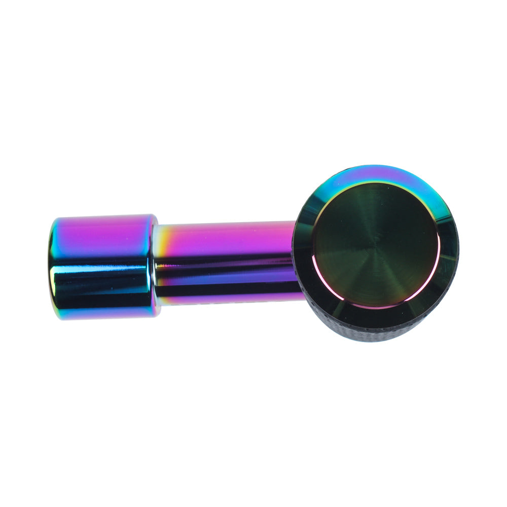 Brand New Universal TRD Neo Chrome Aircraft Joystick Aluminum Leather Car Gear Shift Knob Shifter Lever Head M8 M10 M12