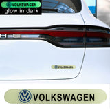 Brand New 1PCS VOLKSWAGEN Glows in Dark Green Car Trunk Side Fenders Door Badge Scratch Guard Sticker