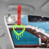 Brand New Drip Heart Green JDM TSURIKAWA Ring Subway Train Bus Handle Red Strap Charm Drift (Copy)