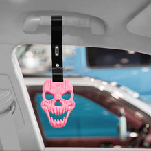 Load image into Gallery viewer, Brand New Skull Head Pink JDM TSURIKAWA Ring Subway Train Bus Handle Black Strap Charm Drift