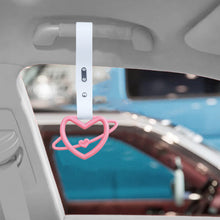 Load image into Gallery viewer, Brand New Space Heart Pink JDM TSURIKAWA Ring Subway Train Bus Handle White Strap Charm Drift