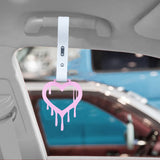 Brand New Drip Heart Pink JDM TSURIKAWA Ring Subway Train Bus Handle White Strap Charm Drift