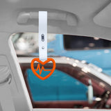 Brand New Heartbeats Orange JDM TSURIKAWA Ring Subway Train Bus Handle White Strap Charm Drift