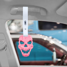 Load image into Gallery viewer, Brand New Skull Head Pink JDM TSURIKAWA Ring Subway Train Bus Handle White Strap Charm Drift