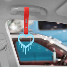 Load image into Gallery viewer, Brand New Drip Heart Teal JDM TSURIKAWA Ring Subway Train Bus Handle Red Strap Charm Drift