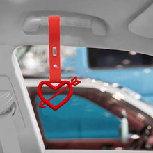 Load image into Gallery viewer, Brand New Arrow Heart Love Red JDM TSURIKAWA Ring Subway Train Bus Handle Red Strap Charm Drift