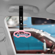 Load image into Gallery viewer, Brand New AE86 CAR Pink JDM TSURIKAWA Ring Subway Train Bus Handle Black Strap Charm Drift