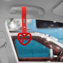 Load image into Gallery viewer, Brand New Heartbeats Red JDM TSURIKAWA Ring Subway Train Bus Handle Red Strap Charm Drift