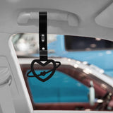 Brand New Space Heart Black JDM TSURIKAWA Ring Subway Train Bus Handle Black Strap Charm Drift