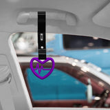 Brand New Heartbeats Purple JDM TSURIKAWA Ring Subway Train Bus Handle Black Strap Charm Drift