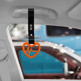 Brand New Heartbeats Orange JDM TSURIKAWA Ring Subway Train Bus Handle Black Strap Charm Drift