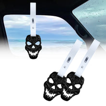 Load image into Gallery viewer, Brand New Skull Head Black JDM TSURIKAWA Ring Subway Train Bus Handle White Strap Charm Drift