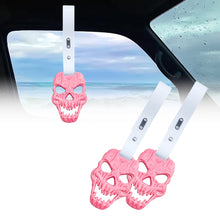 Load image into Gallery viewer, Brand New Skull Head Pink JDM TSURIKAWA Ring Subway Train Bus Handle White Strap Charm Drift