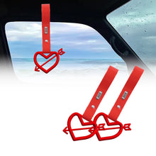 Load image into Gallery viewer, Brand New Arrow Heart Love Red JDM TSURIKAWA Ring Subway Train Bus Handle Red Strap Charm Drift