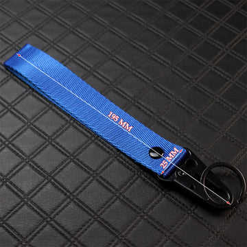 BRAND NEW JDM V3 Spoon Sports Blue Racing Keychain Metal key Ring Hook Strap Lanyard Universal