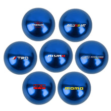 Load image into Gallery viewer, BRAND NEW UNIVERSAL MOMO JDM Aluminum Blue Round Ball Manual Gear Stick Shift Knob Universal M8 M10 M12