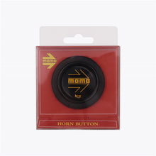 Load image into Gallery viewer, Brand New Universal Momo Car Horn Button Black/Yellow Steering Wheel Center Cap W/Packaging