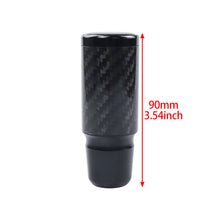 Load image into Gallery viewer, Brand New Universal Ralliart Black Real Carbon Fiber Racing Gear Stick Shift Knob For MT Manual M12 M10 M8