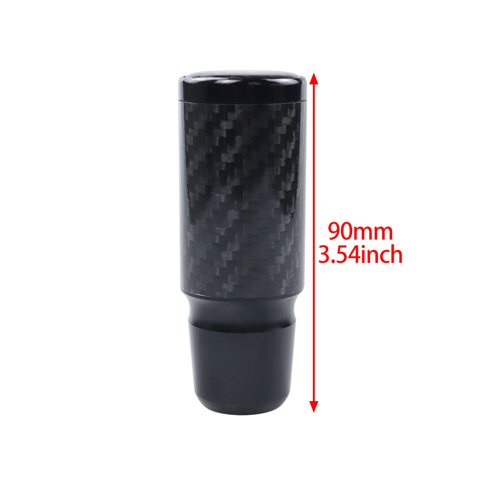 Brand New Universal Bride Black Real Carbon Fiber Racing Gear Stick Shift Knob For MT Manual M12 M10 M8