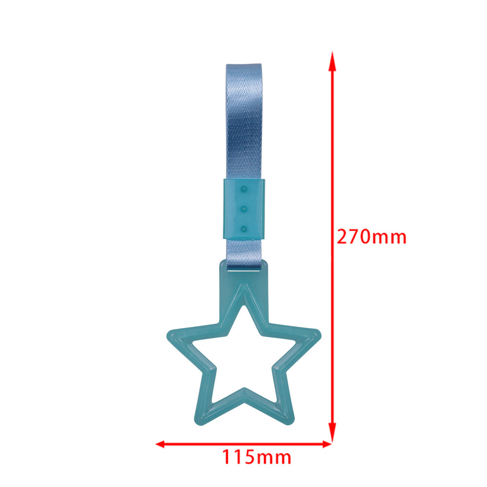 Brand New Star Handle Blue JDM TSURIKAWA Ring Subway Train Bus Blue Handle Strap Charm Drift