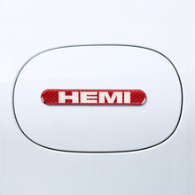 Load image into Gallery viewer, Brand New 4PCS HEMI Real Carbon Fiber Red Car Trunk Side Fenders Door Badge Scratch Guard Sticker