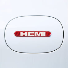 Load image into Gallery viewer, Brand New 8PCS HEMI Real Carbon Fiber Red Car Trunk Side Fenders Door Badge Scratch Guard Sticker