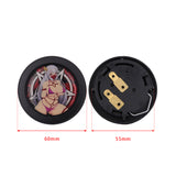 Brand New Universal Anime Hentai Car Horn Button Black Steering Wheel Center Cap