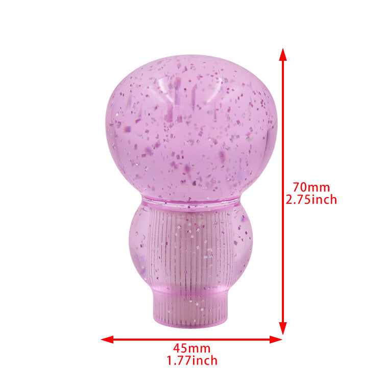 BRAND NEW JDM UNIVERSAL GOURD Glitter Purple Manual Car Racing Gear Shift Knob Shifter M8 M10 M12