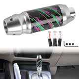 Brand New Universal HKS Real Carbon Fiber Silver Aluminum Automatic Transmission Racing Gear Shift Knob